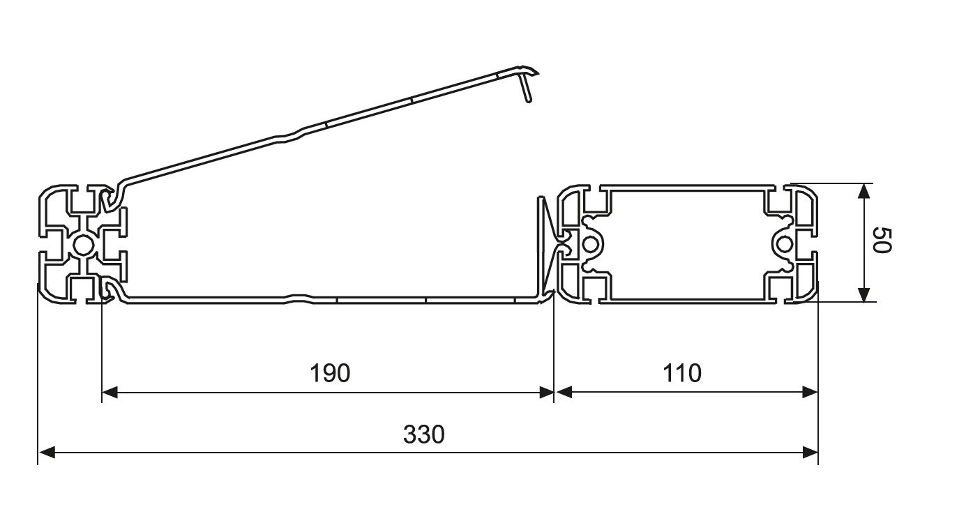 AES ESD Connection Legs  for ESD Workstations AES Oscar el.eng p.46 drw